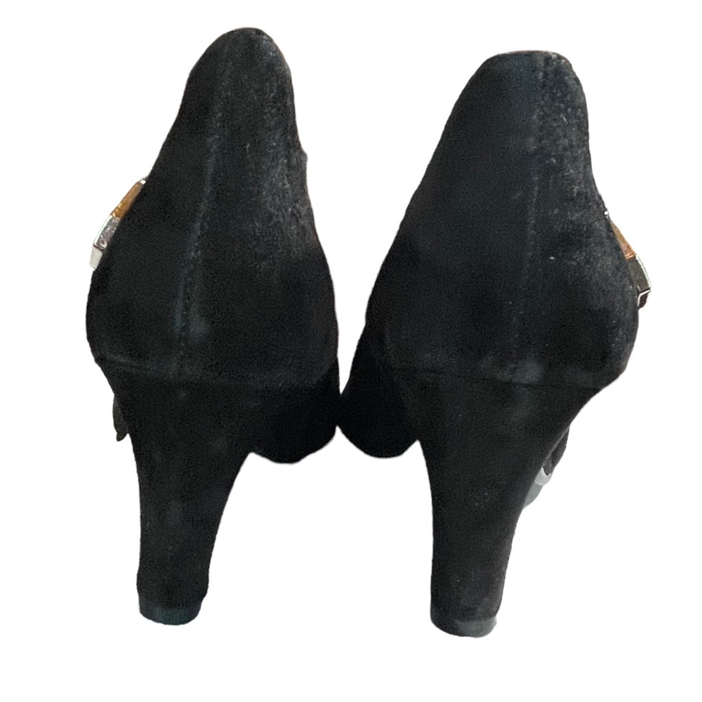 Aerosoles Black Suede Slip On Heels Womens Shoes Size 7.5 - Picture 8 of 15